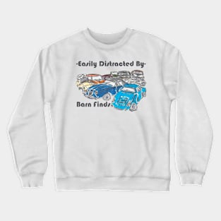 -Easily Distracted By Barns Finds- Sketch Crewneck Sweatshirt